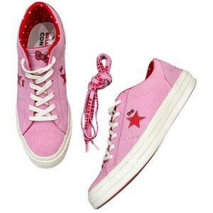Converse Hello Kitty x One Star Suede Low Top Prism Pink Sneakers